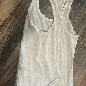 White Mesh Tank Top